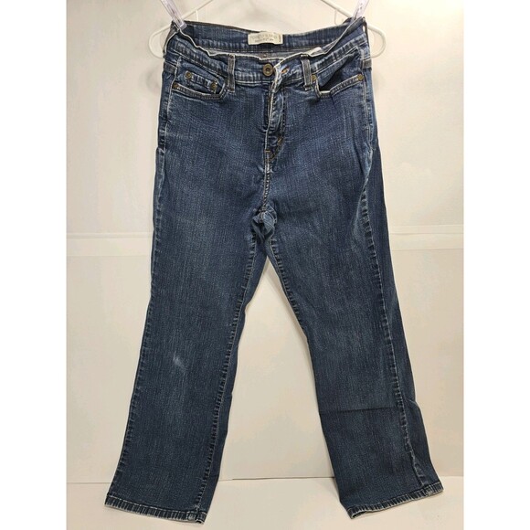 Levi's 512 Perfectly Slimming Bootcut Womens Jeans Blue Size 10 S/C Denim - Picture 1 of 10
